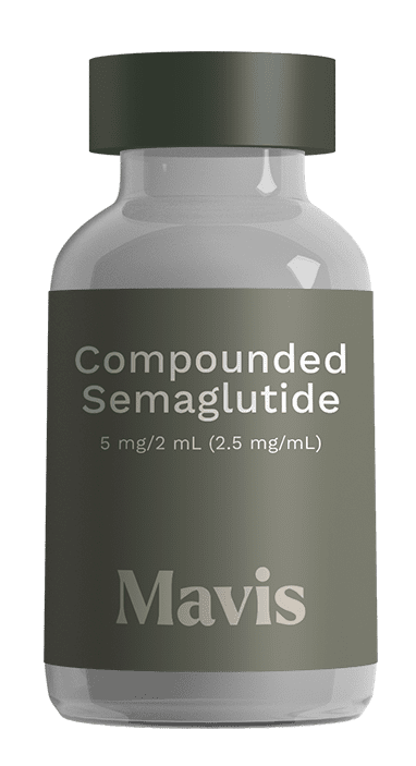 arkansas compounded semaglutide weight loss medication bottle by Mavis