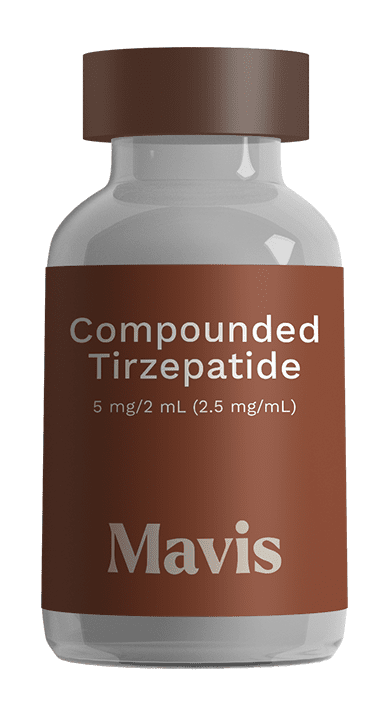 arkansas compounded tirzepatide weight loss medication bottle by Mavis